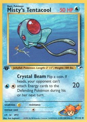 Misty's Tentacool - 57/132 - Uncommon - 1st Edition